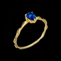 Anillo "Índigo" Espinela Azul