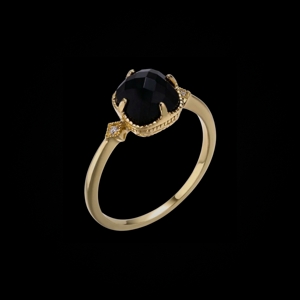 Anillo "Carbón" Onix